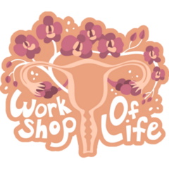 Uterus Workshop Of Life Floral Sticker