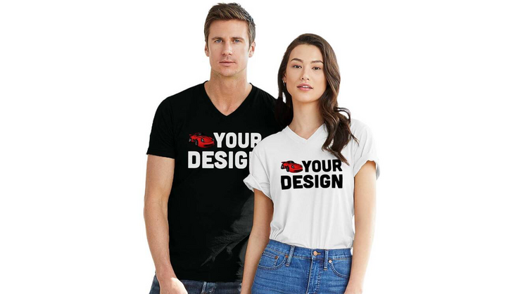 V-Neck Short Sleeve Shirt Example