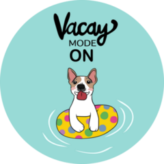 Vacay Mode Jack Russell Sticker