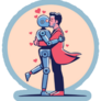 Valentine Robot Love Sticker
