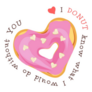 Valentines Day I Donut Know What I Would Do Without You Sticker