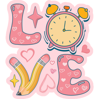 Valentines Day Teacher Love Sticker