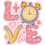 Valentines Day Teacher Love Sticker