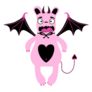Valentines Love Devil Sticker