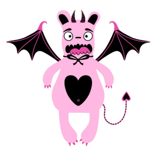 Valentines Love Devil Sticker