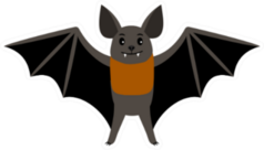 Vampire Bat Illustration Sticker