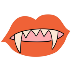 Vampire Bite Sticker