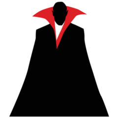 Vampire Cape Sticker