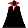 Vampire Cape Sticker
