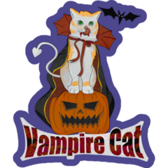 Vampire Cat Sticker
