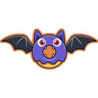 Vampire Donut Sticker