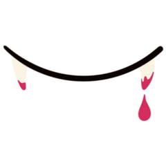 Vampire Dripping Blood Sticker