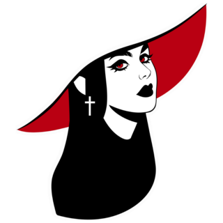 Vampire Girl Sticker