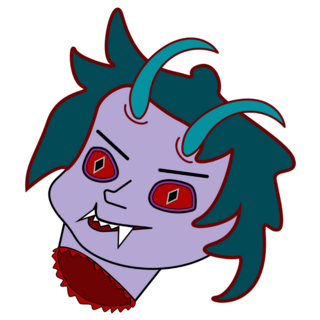 Vampire Head Sticker