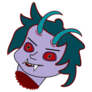 Vampire Head Sticker