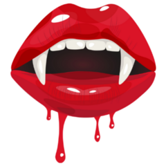 Vampire Lips Sticker