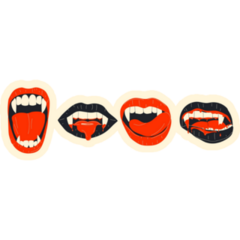 Vampire Mouth Set Sticker