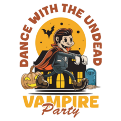 Vampire Party Sticker