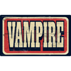 Vampire Sign Sticker