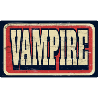 Vampire Sign Sticker