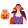 Vampire Trick Or Treat Sticker