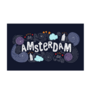 Van Gogh Label With Amsterdam City Sticker