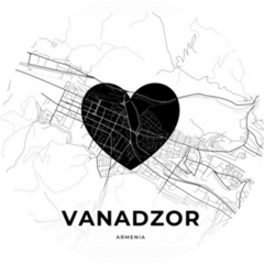 Vanadzor, Armenia, Map Sticker