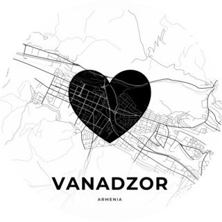 Vanadzor, Armenia, Map Sticker