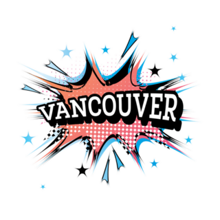 Vancouver Canada Comic Text In Pop Art Sticker