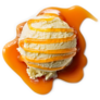 Vanilla Ice Cream With Caramel Sauce Sticker