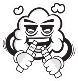 Vape Cloud Man Sticker