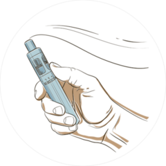 Vape Pen In Hand Sticker