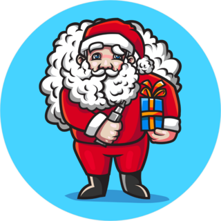Vape Santa Sticker