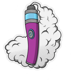 Vaping Juice Illustration Sticker