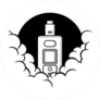 Vaporizer In Smoke Circle Sticker