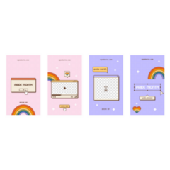 Vaporwave Set Y2k Aesthetic Old Computers Sticker 