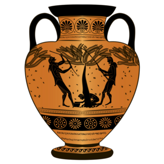 Vase Ancient Greece Harvest Sticker