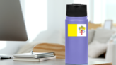 Vatican City Flag Sticker on a Water Bottle (New) example