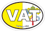 Vatican City VAT Flag Oval Sticker