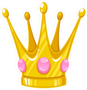 Vector Crown For A Princess Sticker