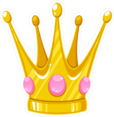 Vector Crown For A Princess Sticker