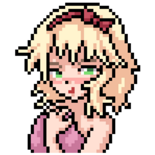 Vector Pixel Art Anime Girl sticker
