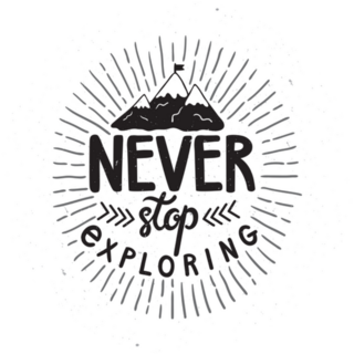 Vector Vintage Card With Mountains