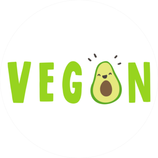 Vegan Avocado Sticker