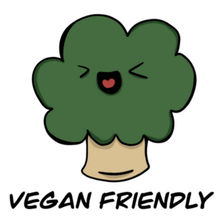 Vegan Friendly Green Broccoli Sticker