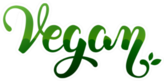 Vegan Green Lettering Sticker