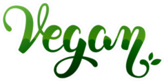 Vegan Green Lettering Sticker