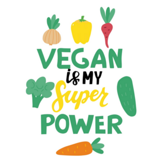 Vegan Is My Superpower Lettering Sticker