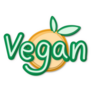 Vegan Lettering Icon Sticker