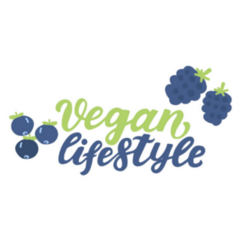 Vegan Lifestyle Blueberry And Blackberry Lettering Sticker